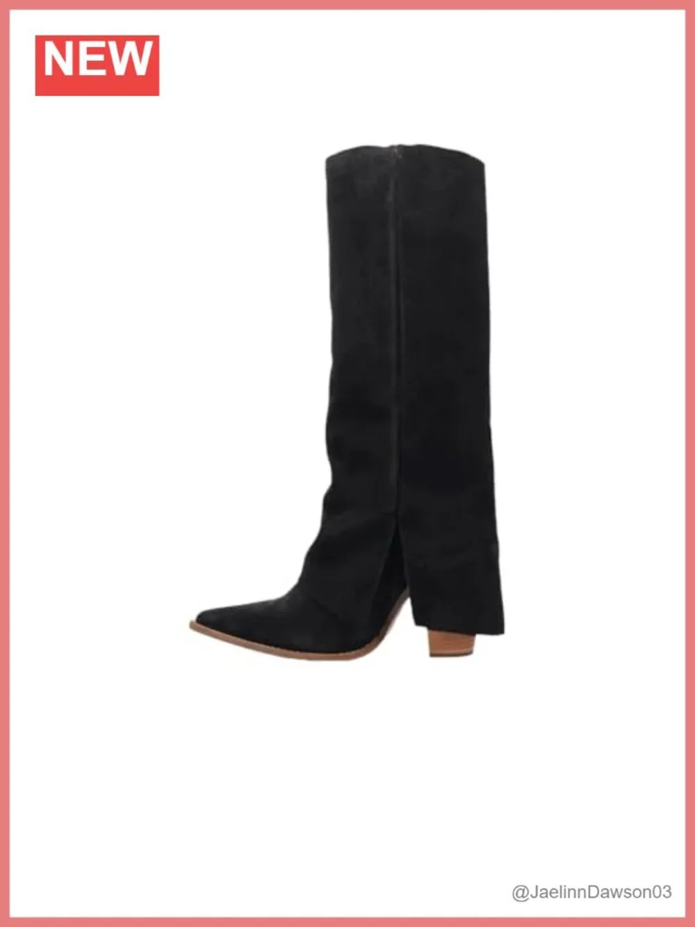 Dingo Buckle Bunny Suede Leather Over the Knee Western Boots Mid Heel